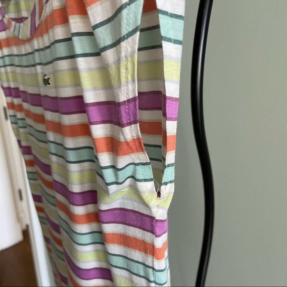 LACOSTE 
STRIPED SLEEVELESS TEE - Picture 5 of 7